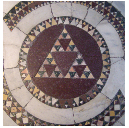 Sierpinski triangle pattern in 11th centry